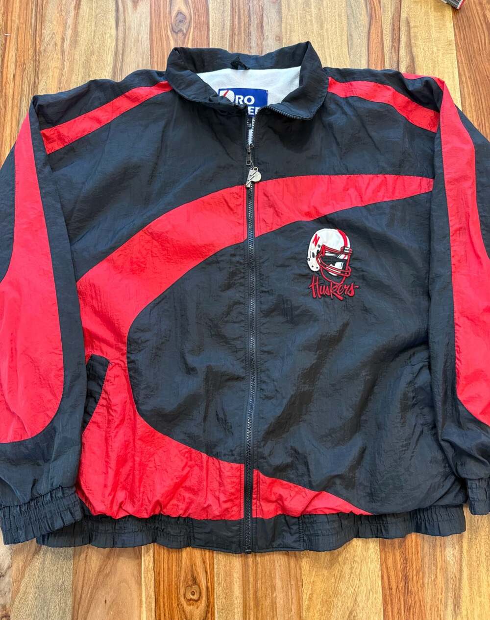 Vintage Pro Player Nebraska Huskers Full-Zip Windbreaker Jacket